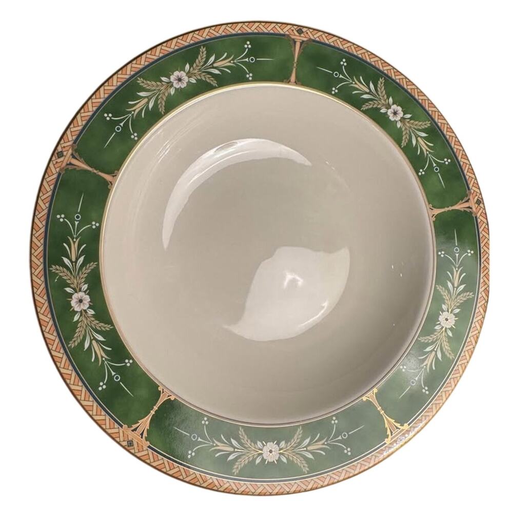 Mikasa Park Rose Jade (L3219) pattern rare round vegetable bowl serving bowl